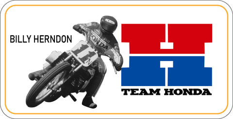 BILLY HERNDON TEAM HONDA FLAT TRACK STICKER
