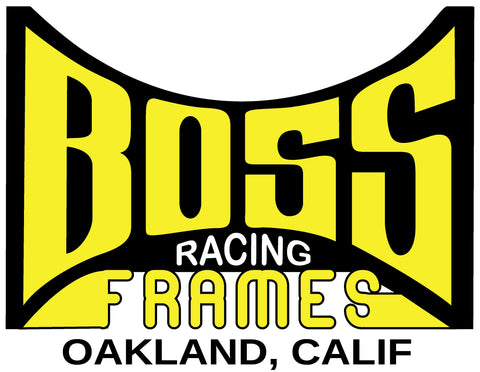 BOSS Racing Frames Metal Sign
