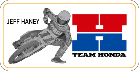 JEFF HANEY TEAM HONDA FLAT TRACK STICKER