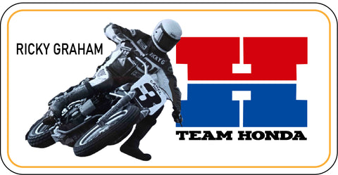 RICKY GRAHAM TEAM HONDA FLAT TRACK STICKER