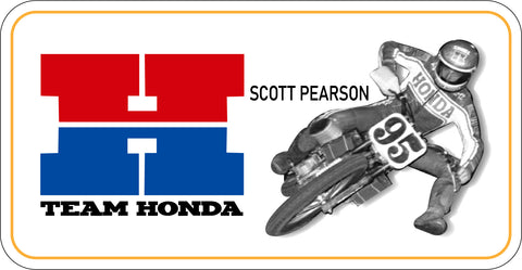 SCOTT PEARSON TEAM HONDA FLAT TRACK STICKER