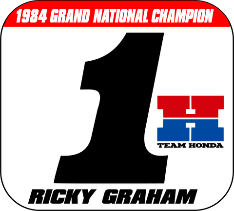 Ricky Graham Team Honda #1 Plate
