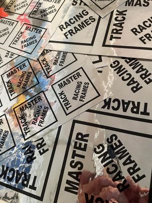 Track Master Racing Frames Chrome stickers