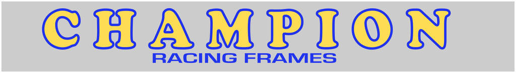 Champion Frames Swing Arm Stickers – The Motorsports Store