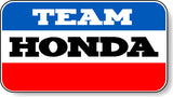TEAM HONDA FLAT TRACK STICKER RED WHITE & BLUE